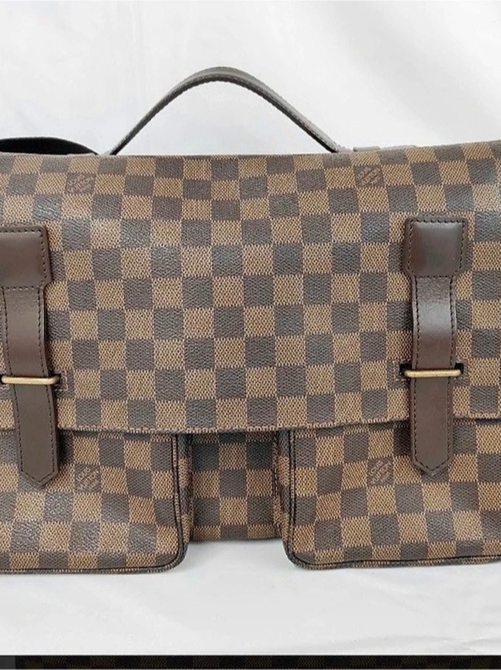 Louis Vuitton Broadway Messenger Bag Damier Ebene Bag Brown